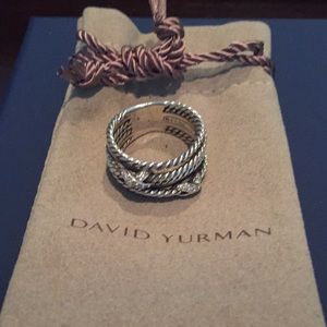 David Yurman Double X Crossover with diamonds